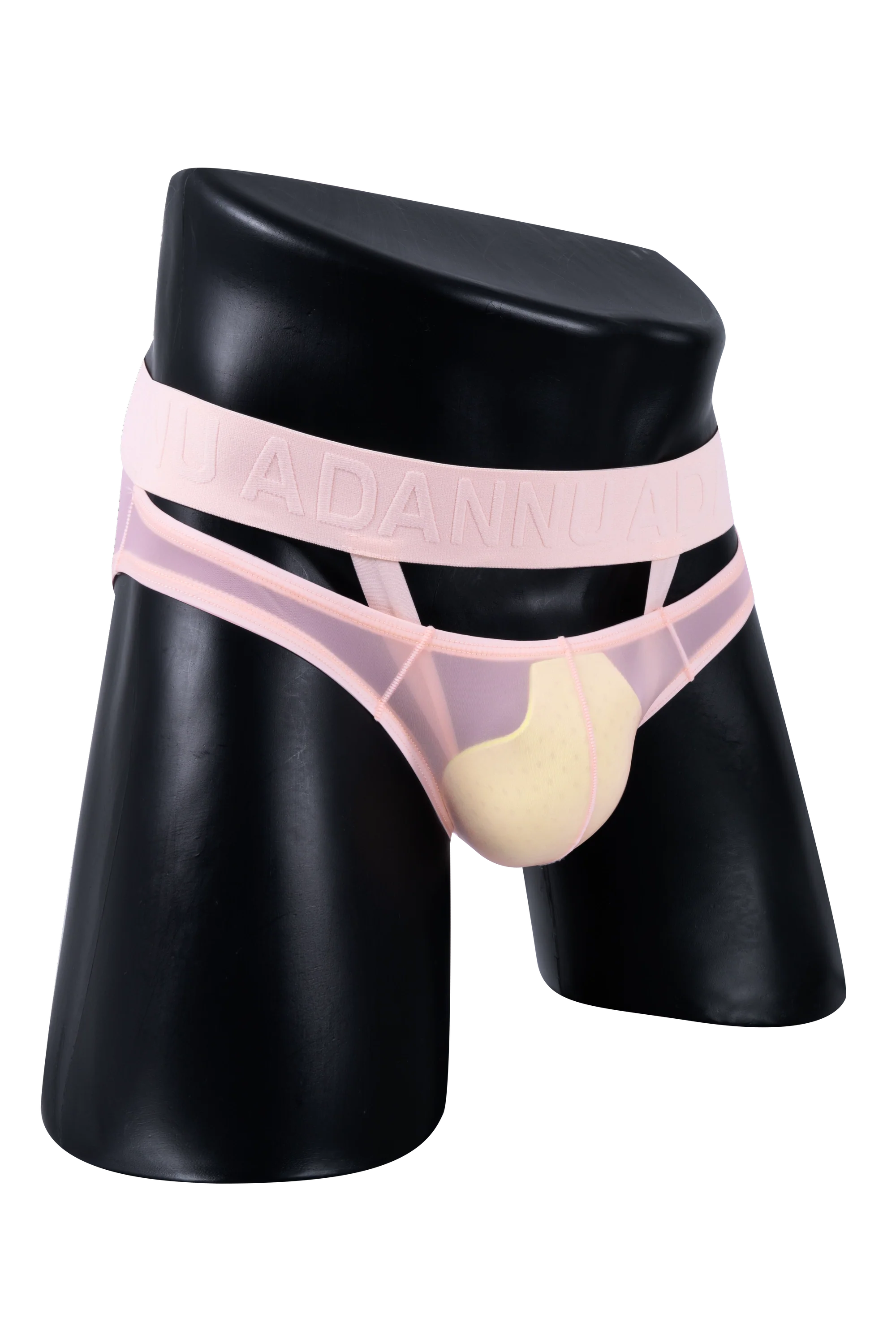 Men’s Sexy Sheer Thong with Ring & Strap Design