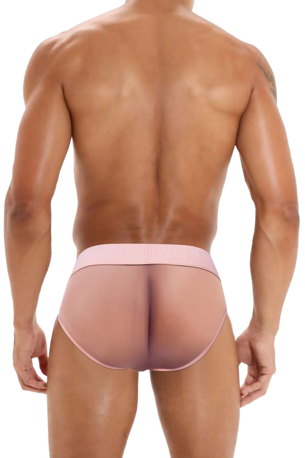 Men’s Sexy Sheer Thong with Ring & Strap Design