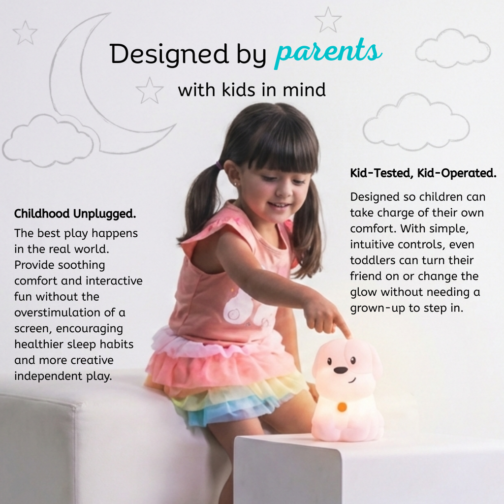 Dog Night Light for Kids - LED Puppy Lamp & Nursery Light | LumiPets®