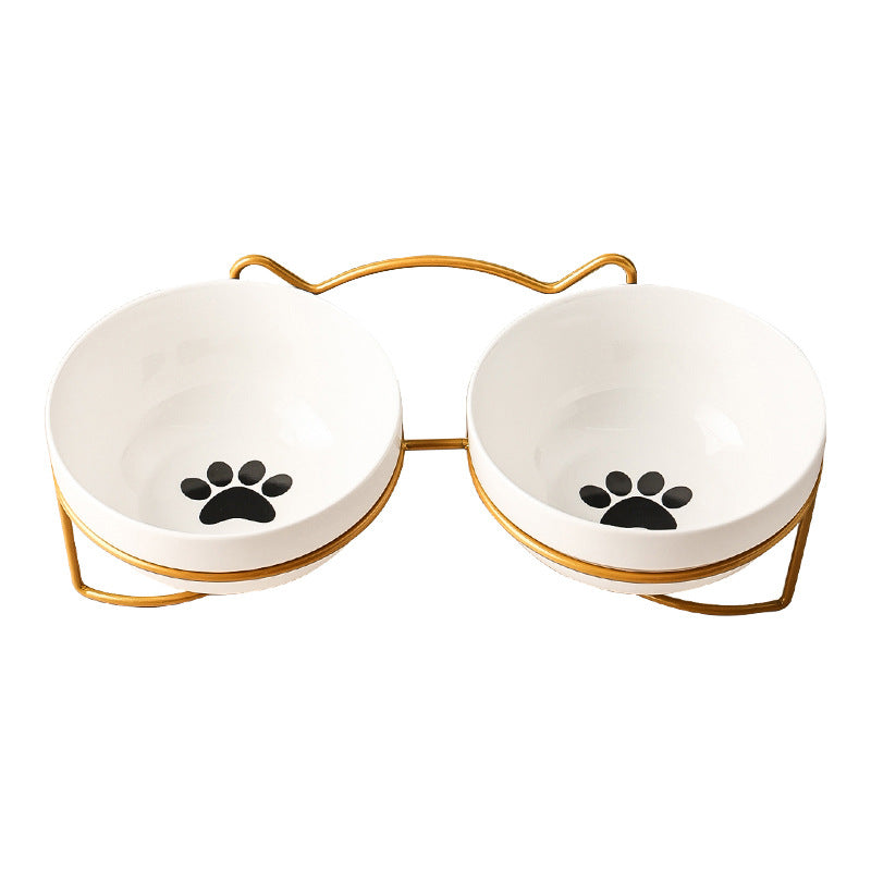 Ceramic Cat Bowl Food Basin Dog Drinking Water