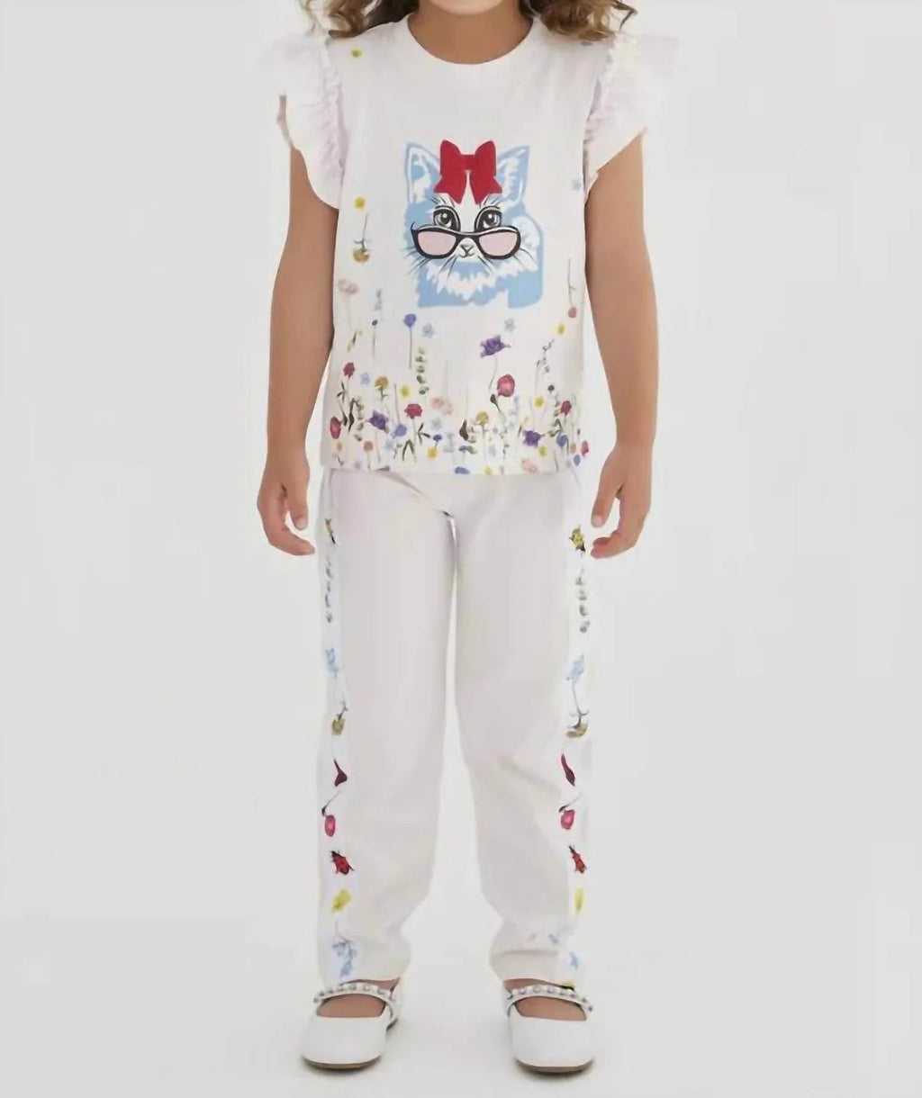 Floral Cat Top