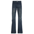 Hot Girl Washed and Worn Low Waisted Slightly Flared Jeans
