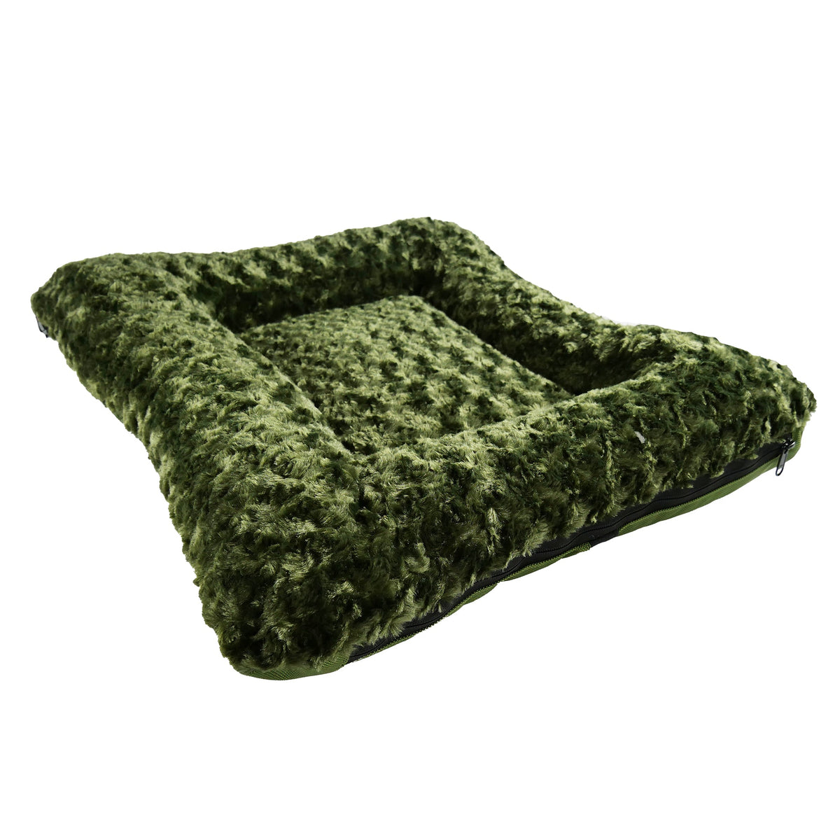 Dog Bed - Rectangle Bolstered Furvana™ 'Cloud'