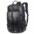 Soft Leather Duffel Bag – 40L Convertible Travel Bag