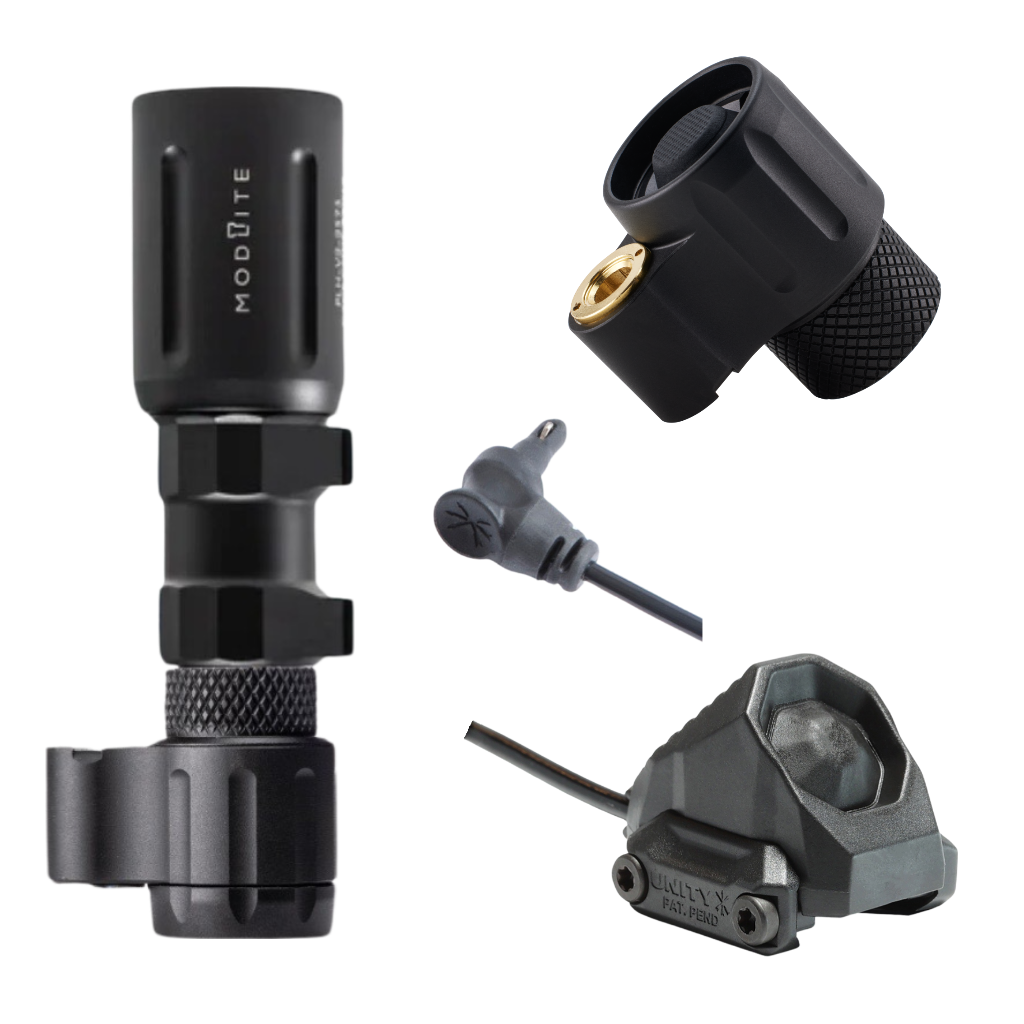 Dual Function Cable Port Tailcap for Z-BOLT®, Surefire, Modlite, & Arisaka "Scout" Compatible Lights & Light Bodies