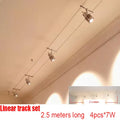 12V Steel Wire Track Spotlights for Commercial and Decorative Lighting