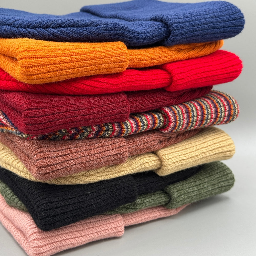 Kids Knit Beanies, no logo – Soft, Warm & Made in USA Winter Hat