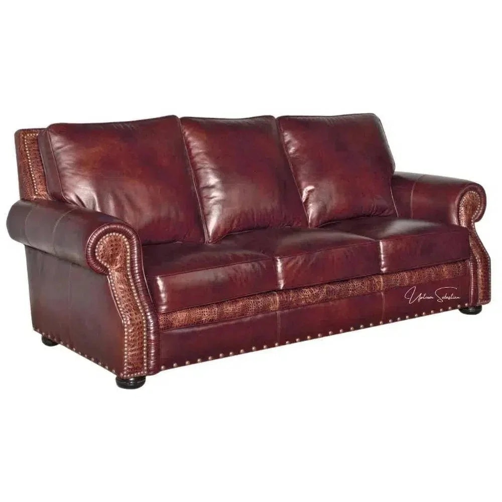 Appalachian Dream - Mountain Custom Made Leather Sofa