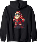 Superhero Santa Claus Costume for Christmas Zip Hoodie