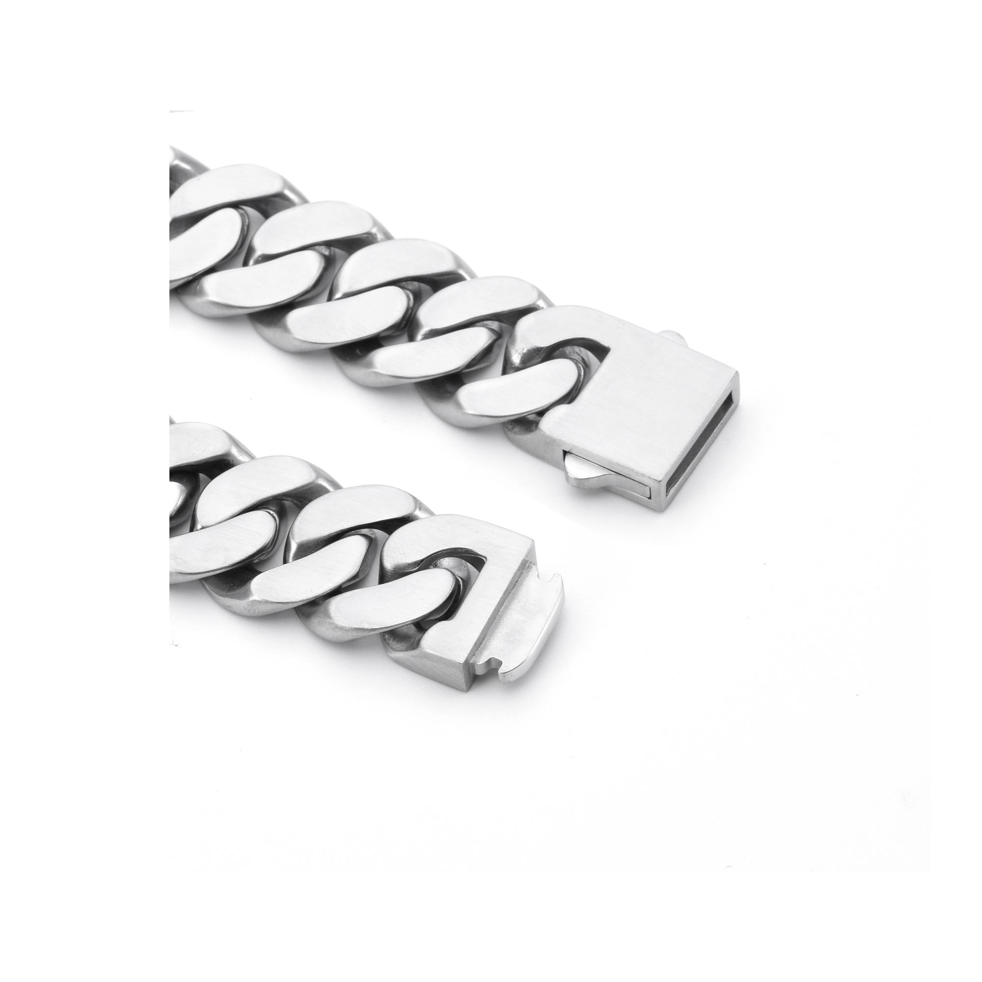 BG160W B.Tiff High Polish 16mm Flat Cuban Link Bracelet