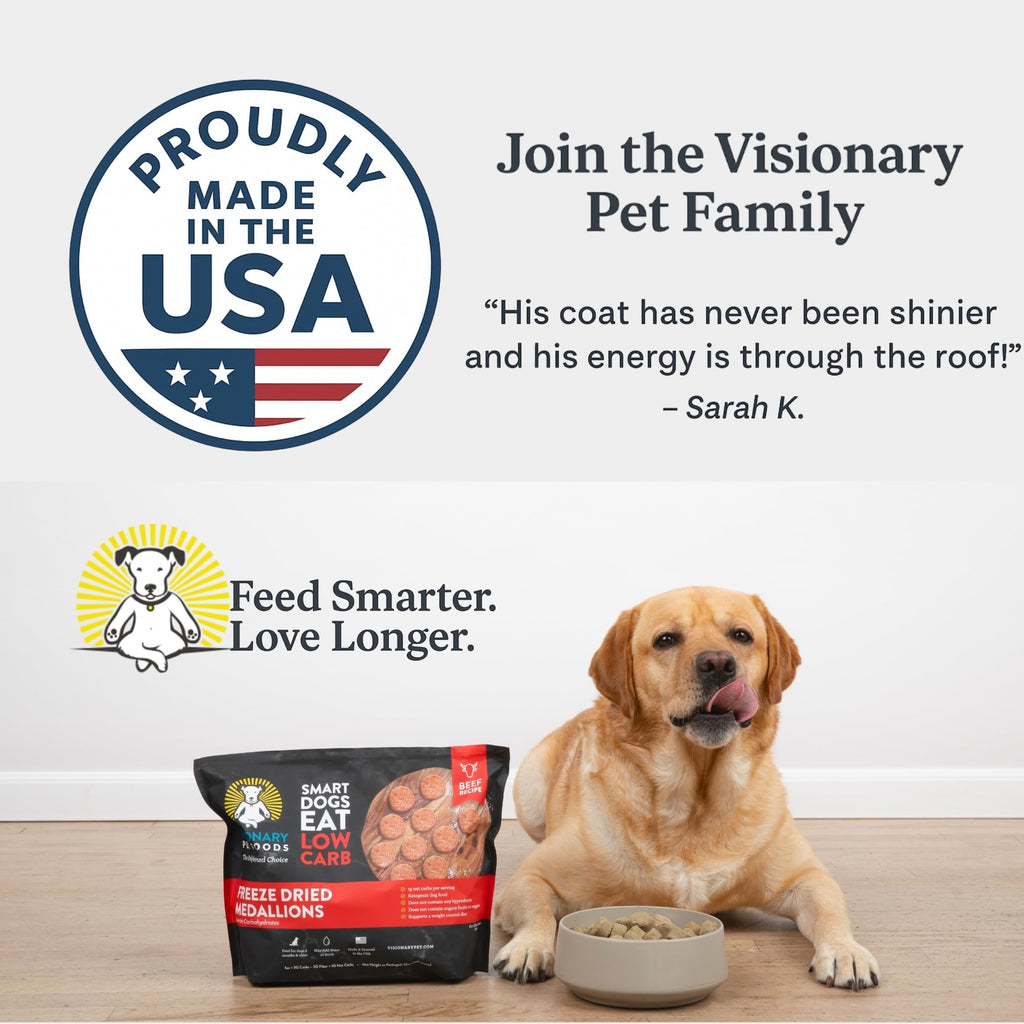 Freeze-Dried Beef Dog Food – High-Protein, Grain-Free Keto Recipe | 25oz Bag