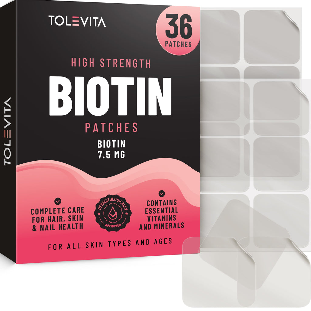 Biotin Patches with Essential Vitamins, 36 patches