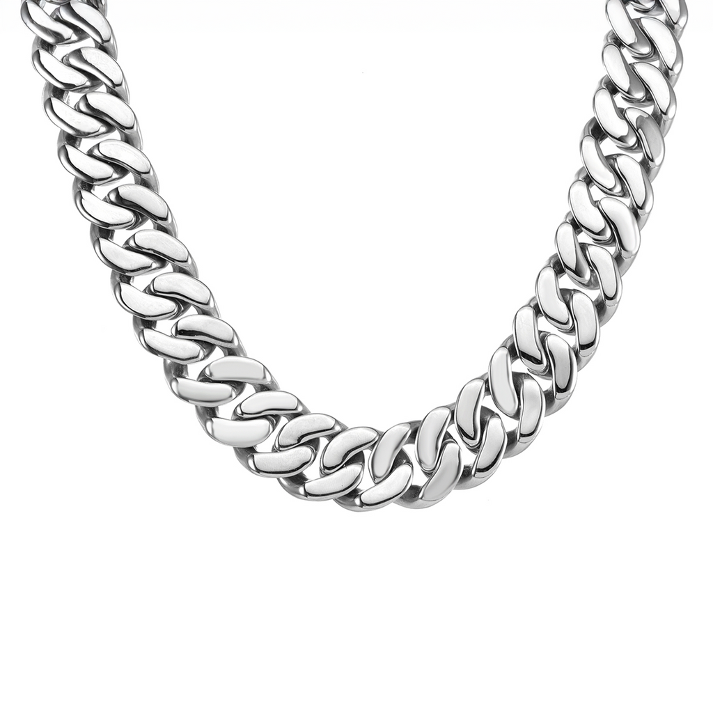 C160W B.Tiff 16mm Flat Cuban Link Necklace