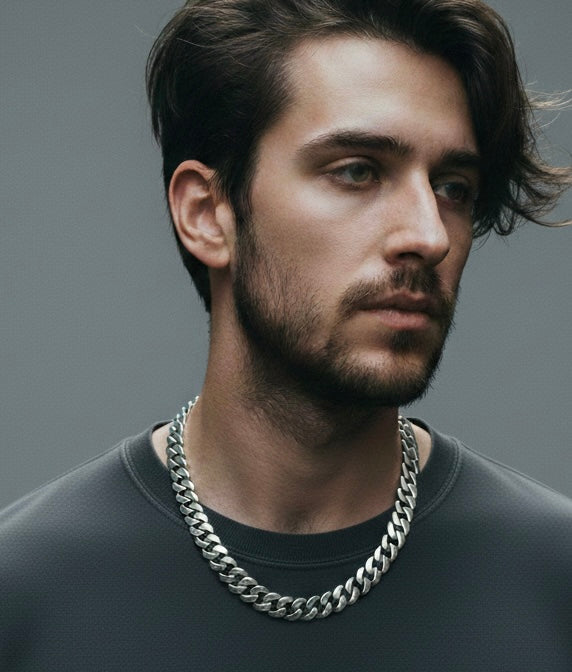 C160W B.Tiff 16mm Flat Cuban Link Necklace