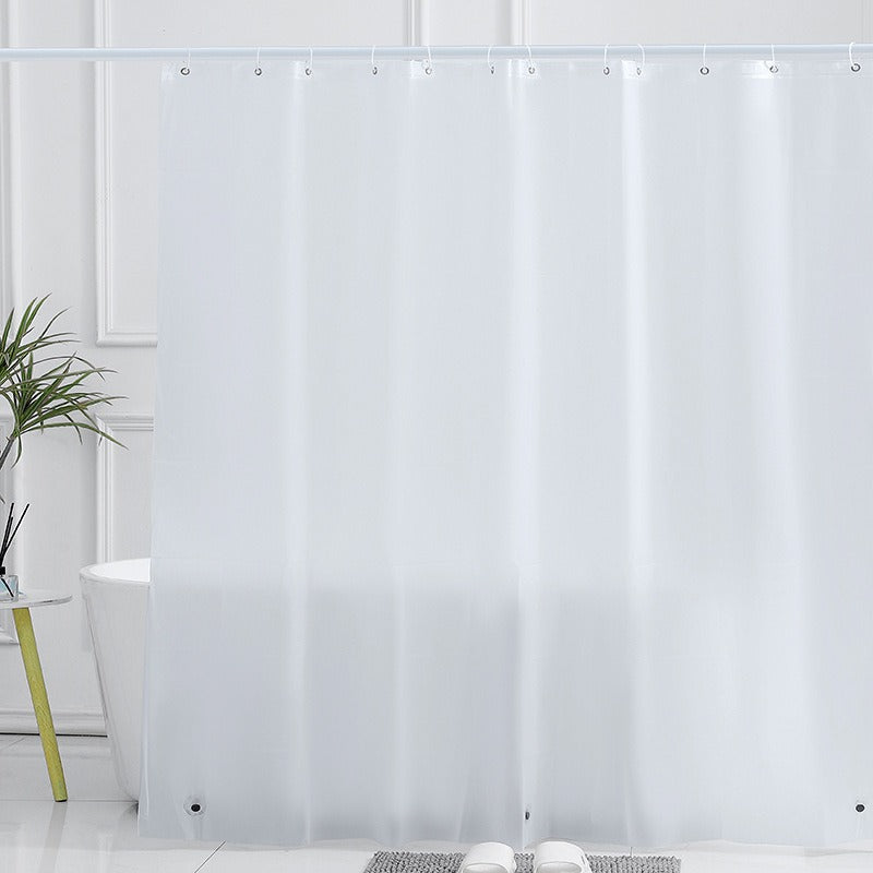 Bathroom Shower Lining Frosted Plastic Extra Long Shower Curtain Liner With Magnet Metal Eyelets Thickened Shower Curtain