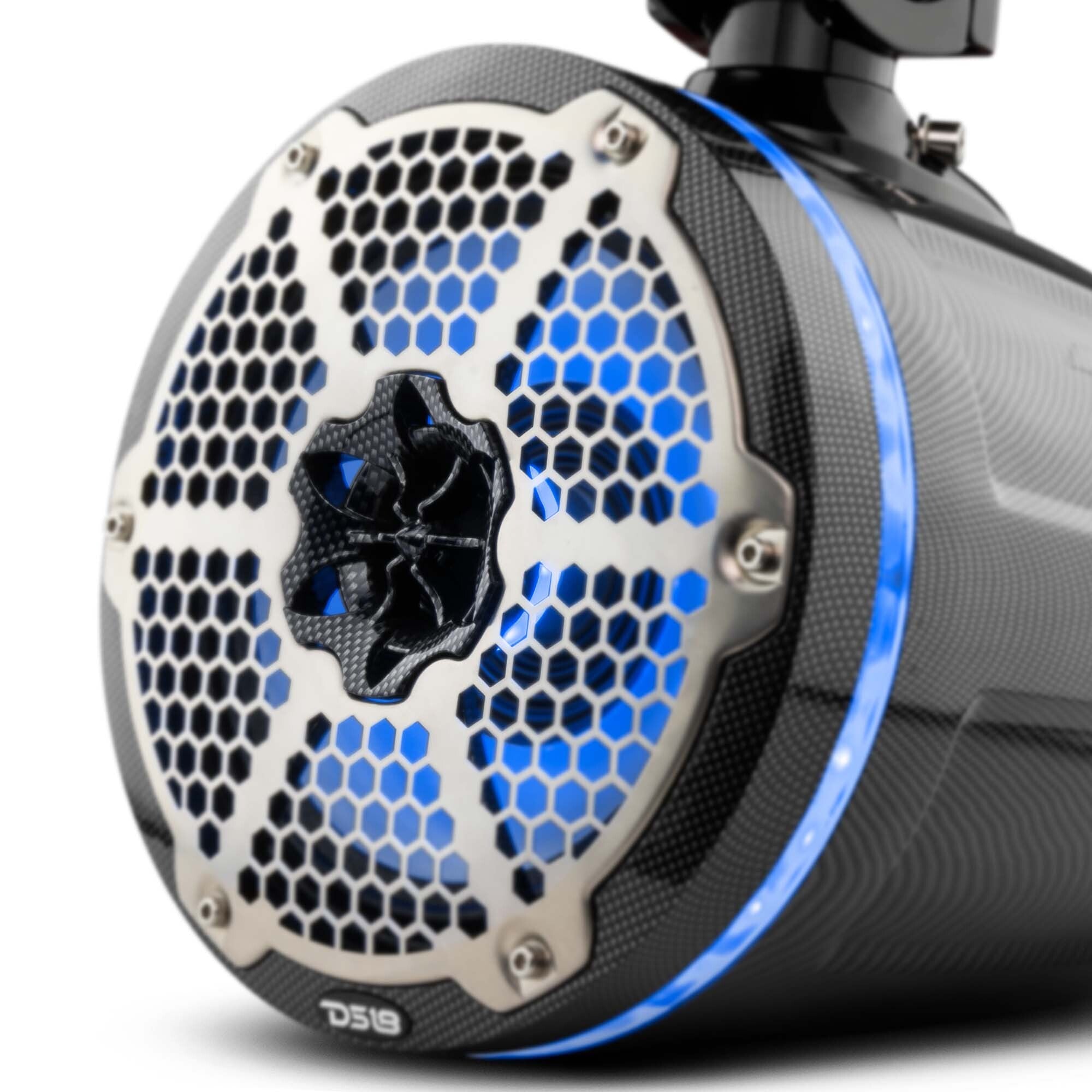 NXL 8" Neodymium Marine and Powersports Towers with Built-in Passive Radiator, 1" Driver and LED RGB Lights 180 Watts Rms