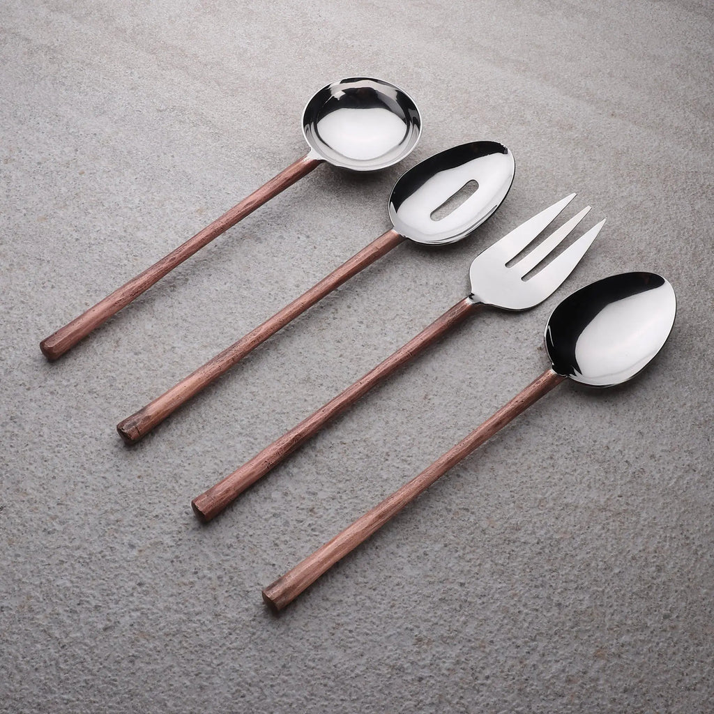 CAMELLIA HOSTESS SERVING 4 PC. SET