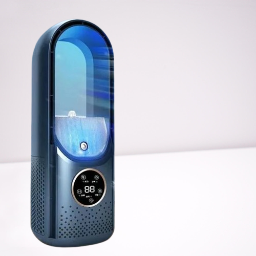 Portable Bladeless Air Cooler USB Mini Air Conditioner Fan with Timer