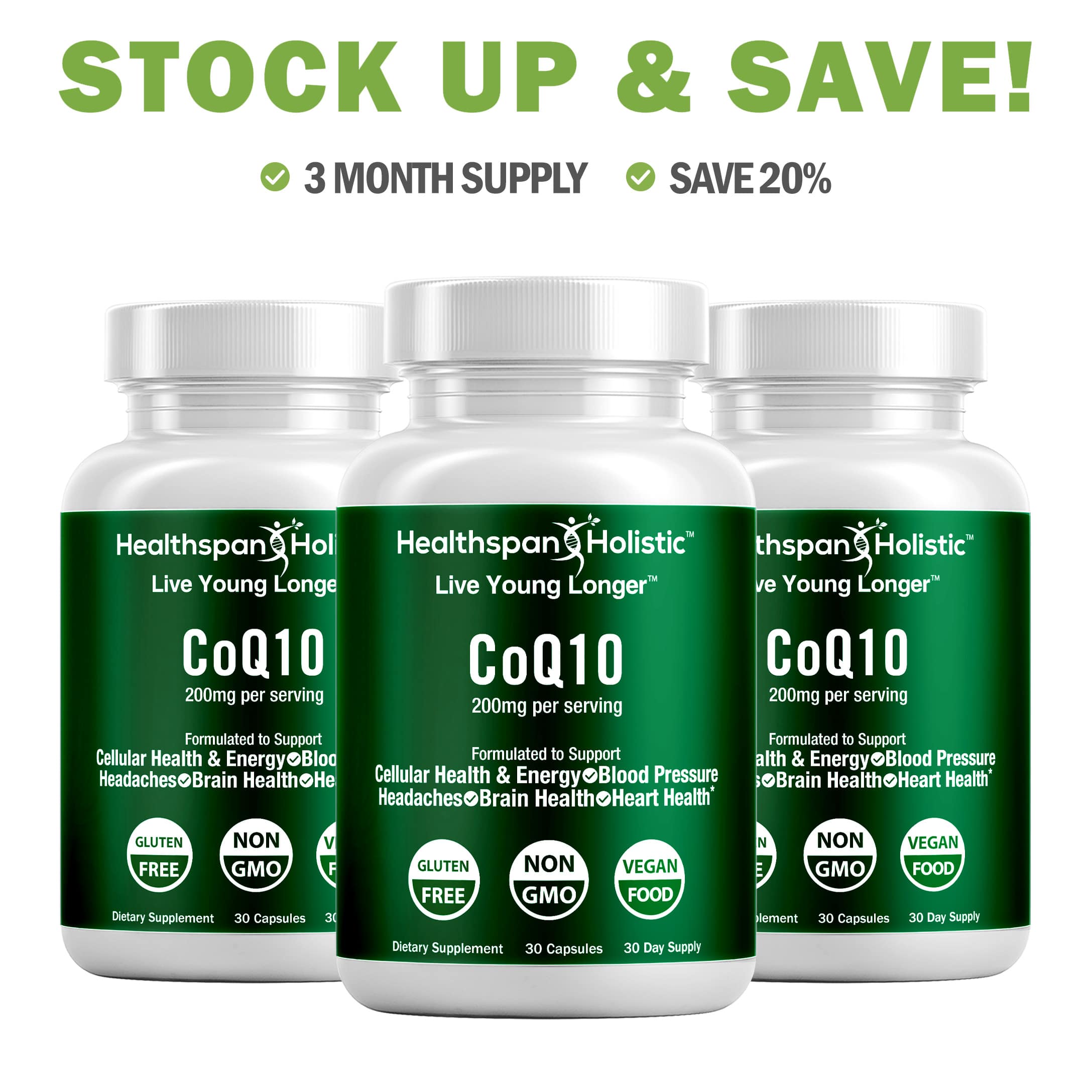 CoQ10 Supplement 30 Capsules
