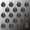 BUTTON LAMP Adhesive LEDs Light Package - Lightweight, Ultra Small, Ultra Bright LED Utility Lights