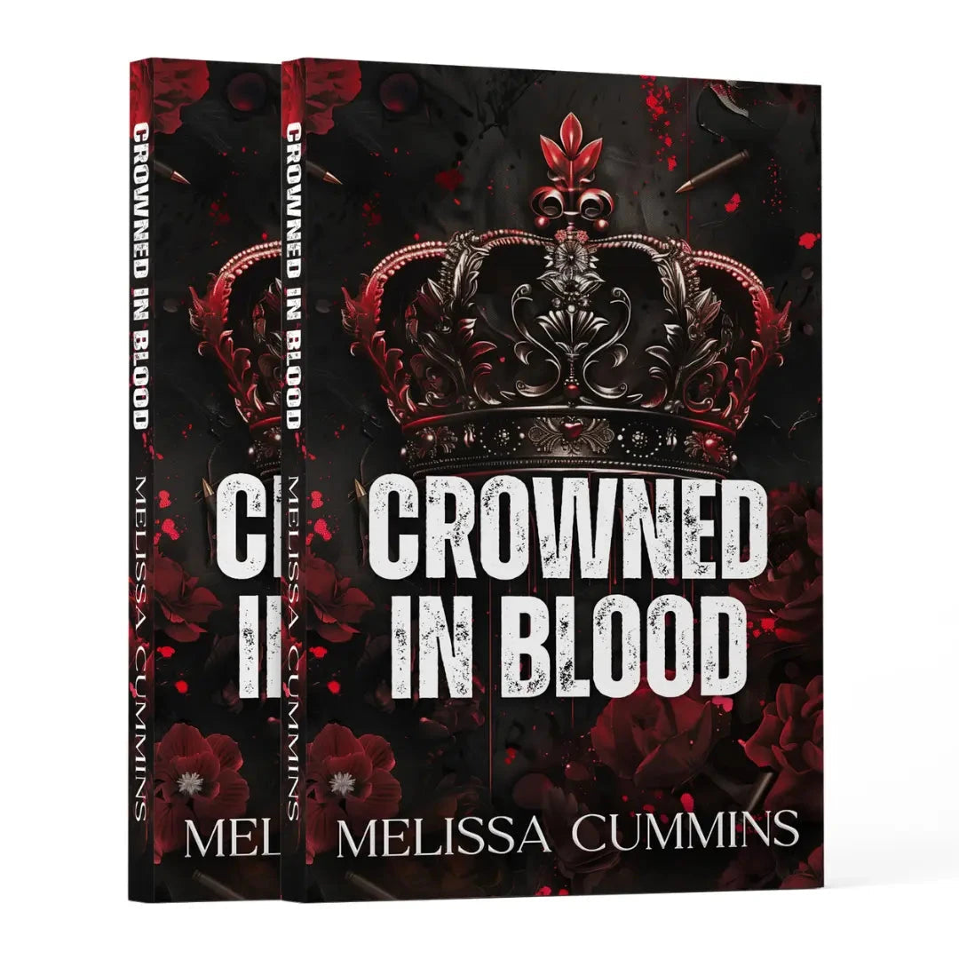 Crowned In Blood Paperback - Signed & Foiled - Dark Mafia Age Gap Romance