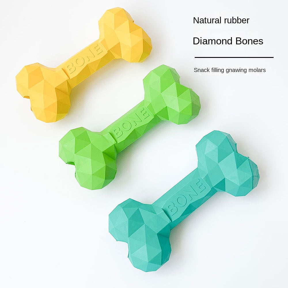 Diamond Bone Pet Slow-Feeding Chew Toy