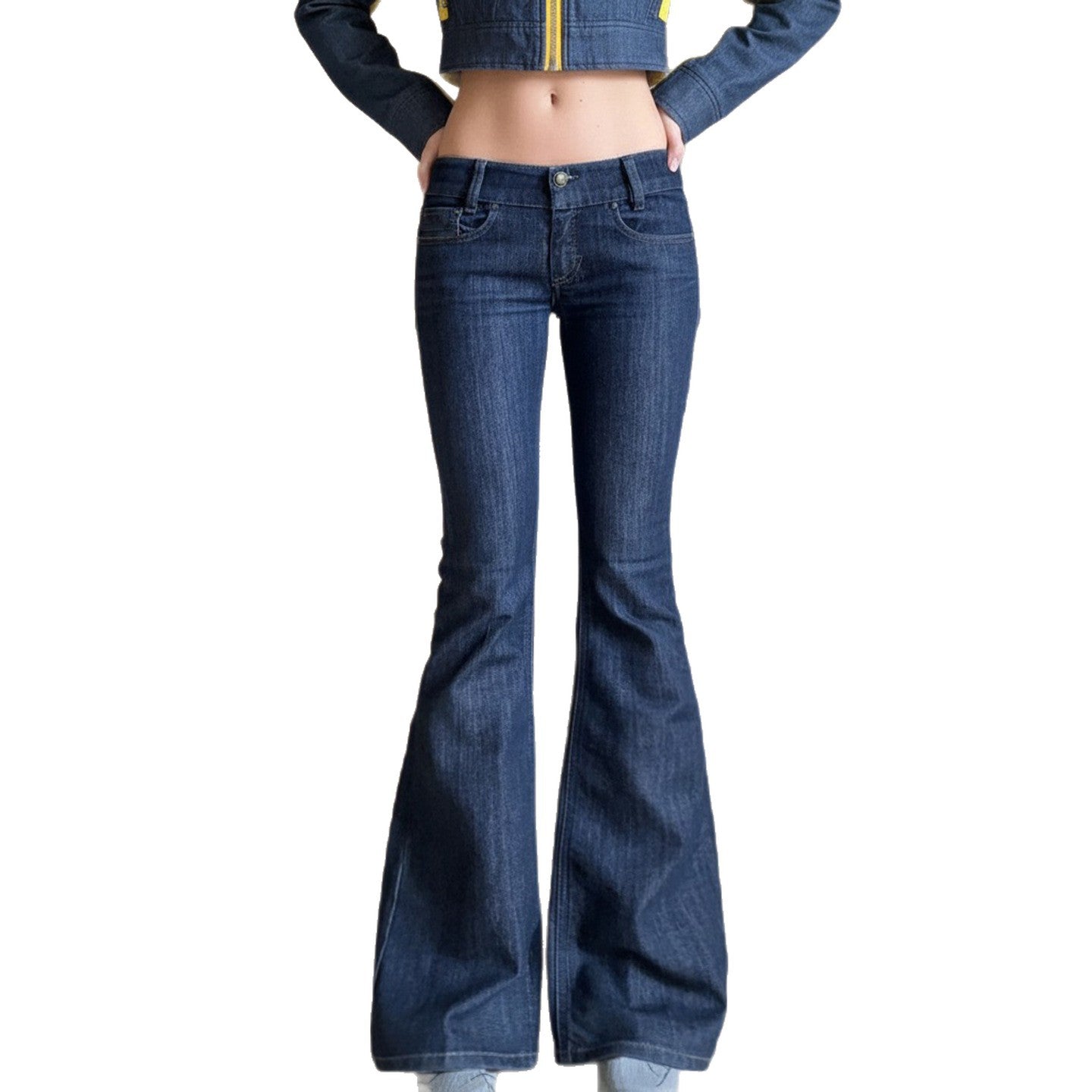 Washed Blue Spicy Girl Low Rise Jeans