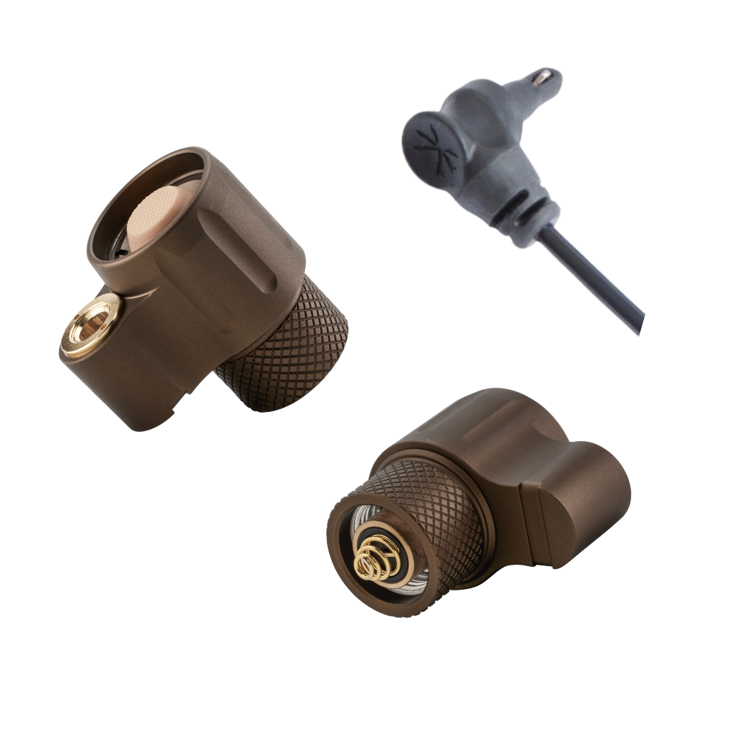 Dual Function Cable Port Tailcap for Z-BOLT®, Surefire, Modlite, & Arisaka "Scout" Compatible Lights & Light Bodies