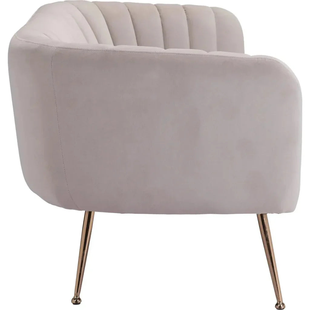 Deco Sofa Beige & Gold