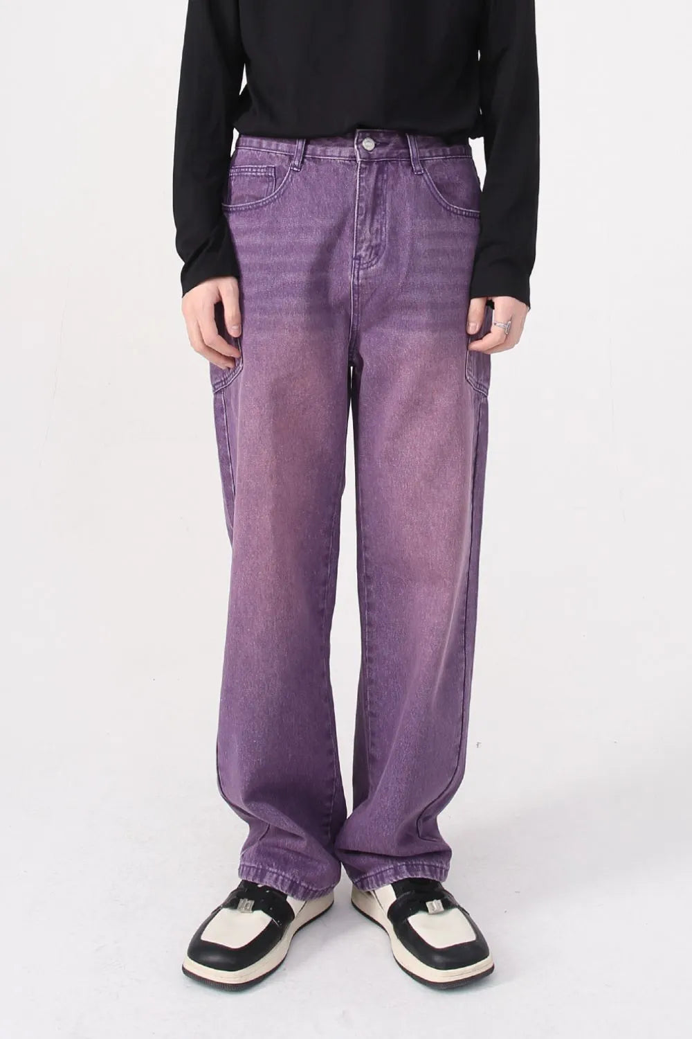 Wide Leg Men's Jeans with Pockets - Premium Japanese Denim