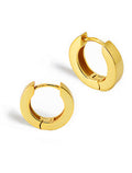 ESSENTIAL 18K Gold Over Sterling Silver Small Huggies