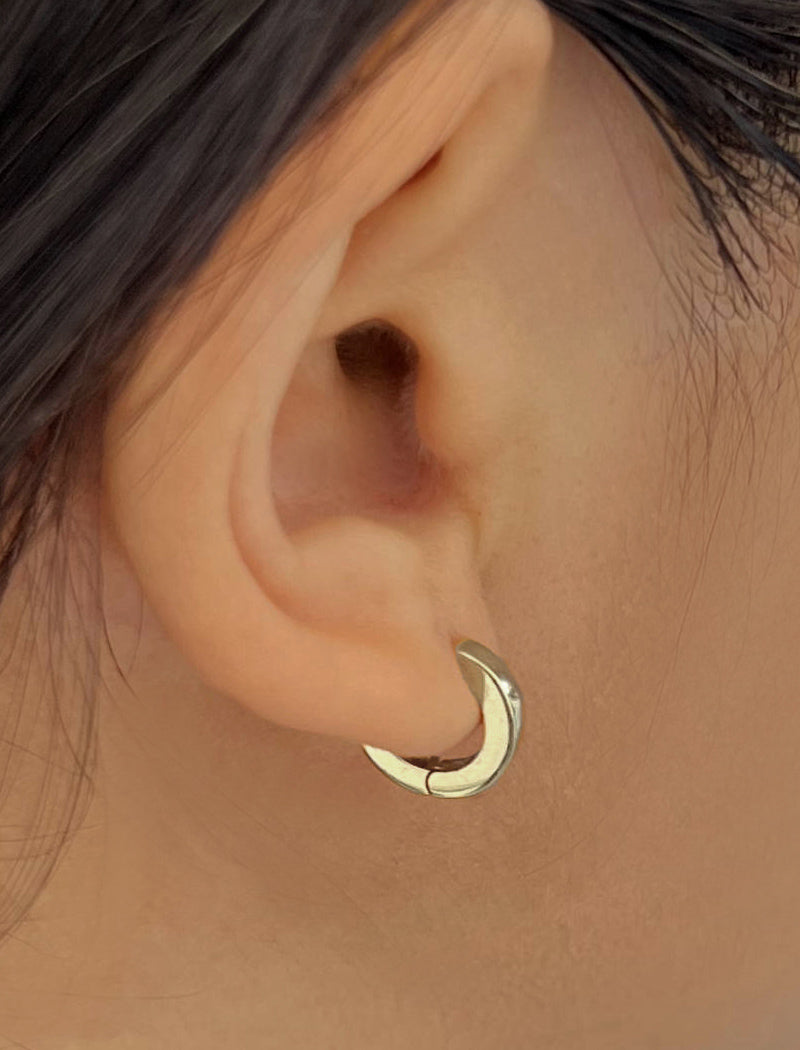 ESSENTIAL 18K Gold Over Sterling Silver Small Huggies