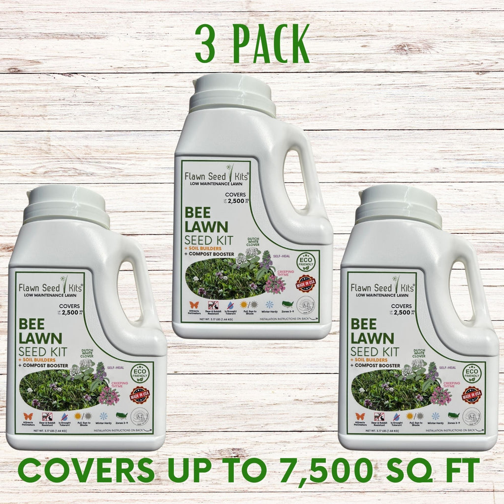 Bee Lawn Seed Kit - Easy Spread Shaker
