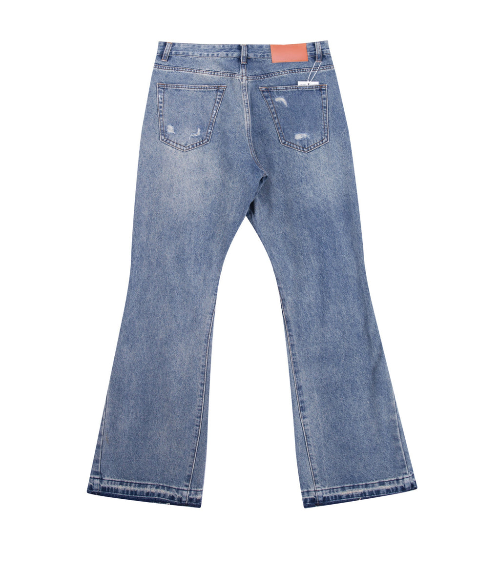 DESTROYED SPLIT DENIM