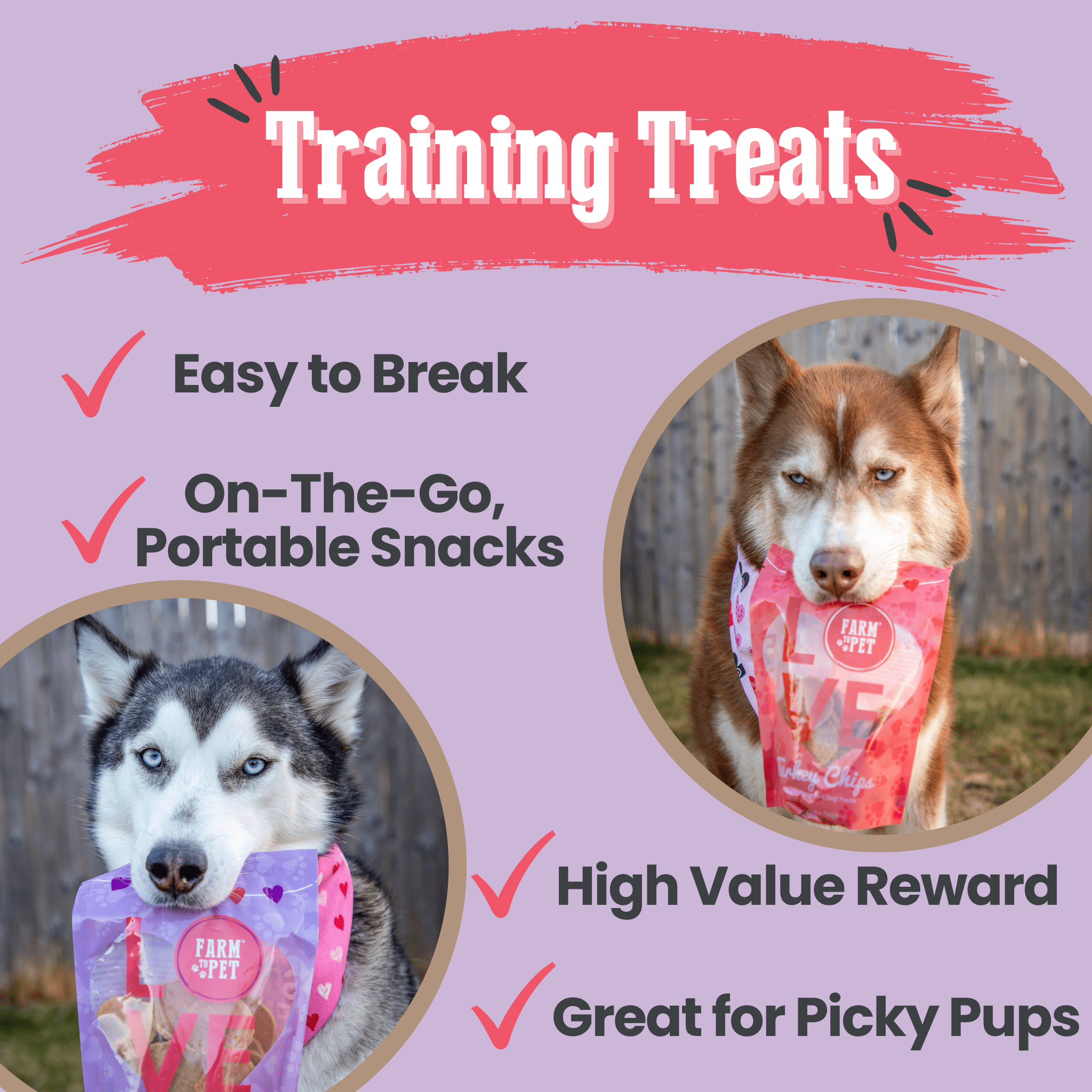 Puppy Love Dog Treat Duo | Poultry Chip Variety Pack