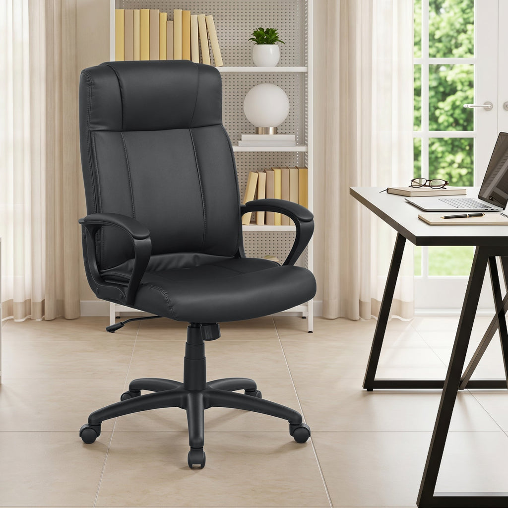 Ergonomic Office Chair with Rocking Function - Faux Leather