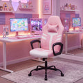 Ergonomic Gaming Chair with Removable Head Pillow & Rocking