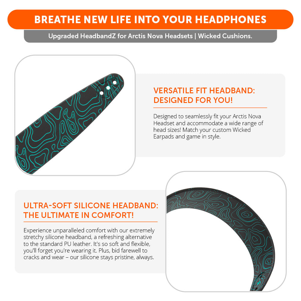 WC Silicone HeadbandZ for Arctis Nova Headsets