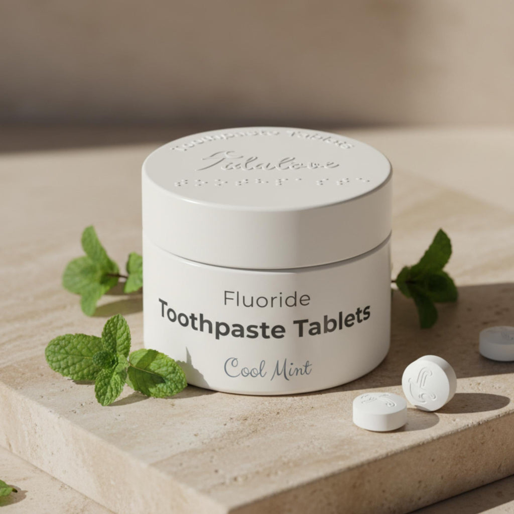 Fluoride Cool Mint Toothpaste Tablets — 1 Month