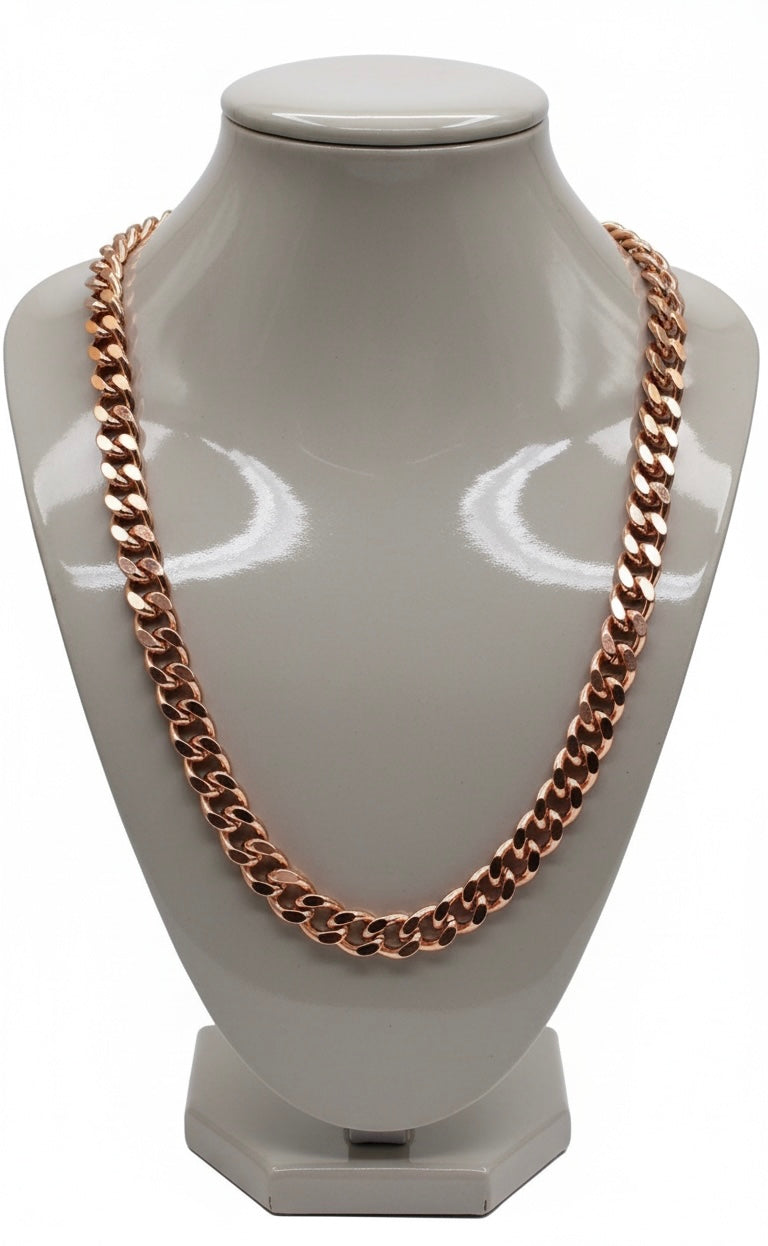 Pure Handcrafted Heavy .999 Copper Cuban Link