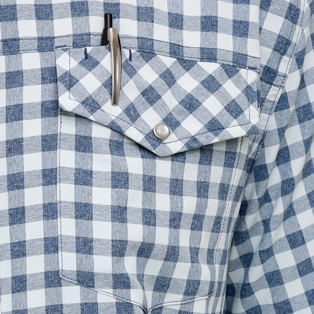Deep Water Pearl Snap Shirt