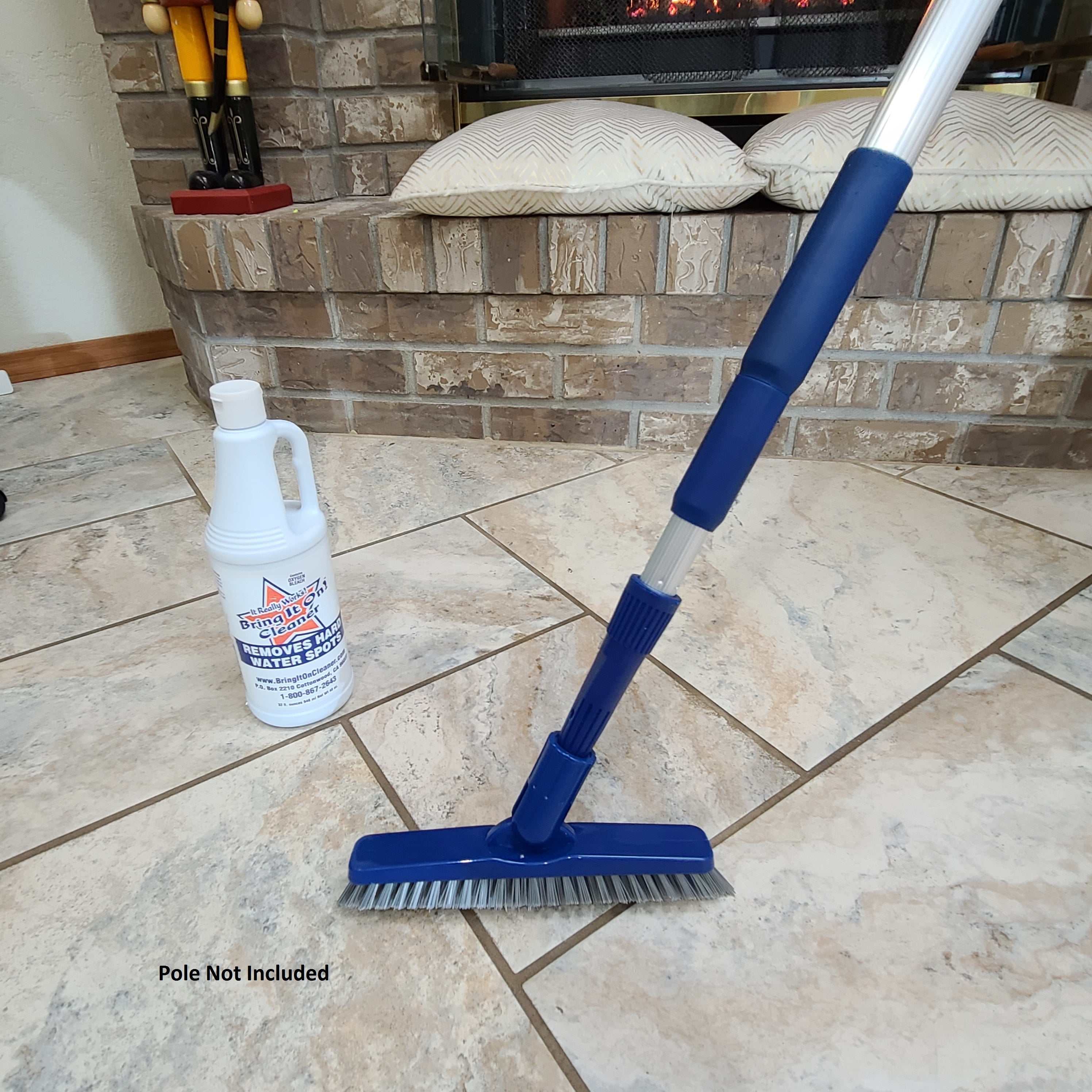 Grout Scrub Brush Plus Extension Pole Bring It On
