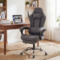 Gaming Chair Height Adjustable Computer Chair with Headrest and Lumbar Support-Gray