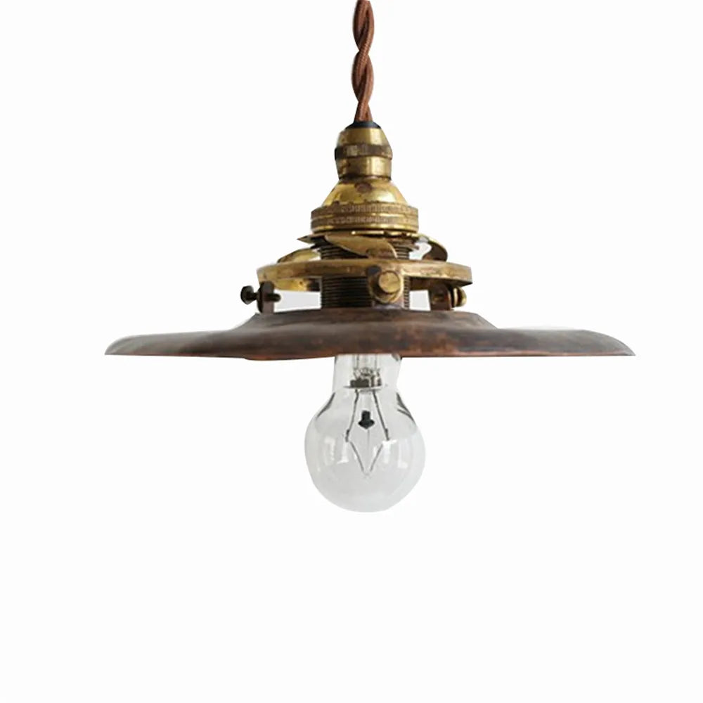 Vintage Brass Industrial Pendant Light - Perfect for Kitchen, Dining Room, Bar, and Loft Decor