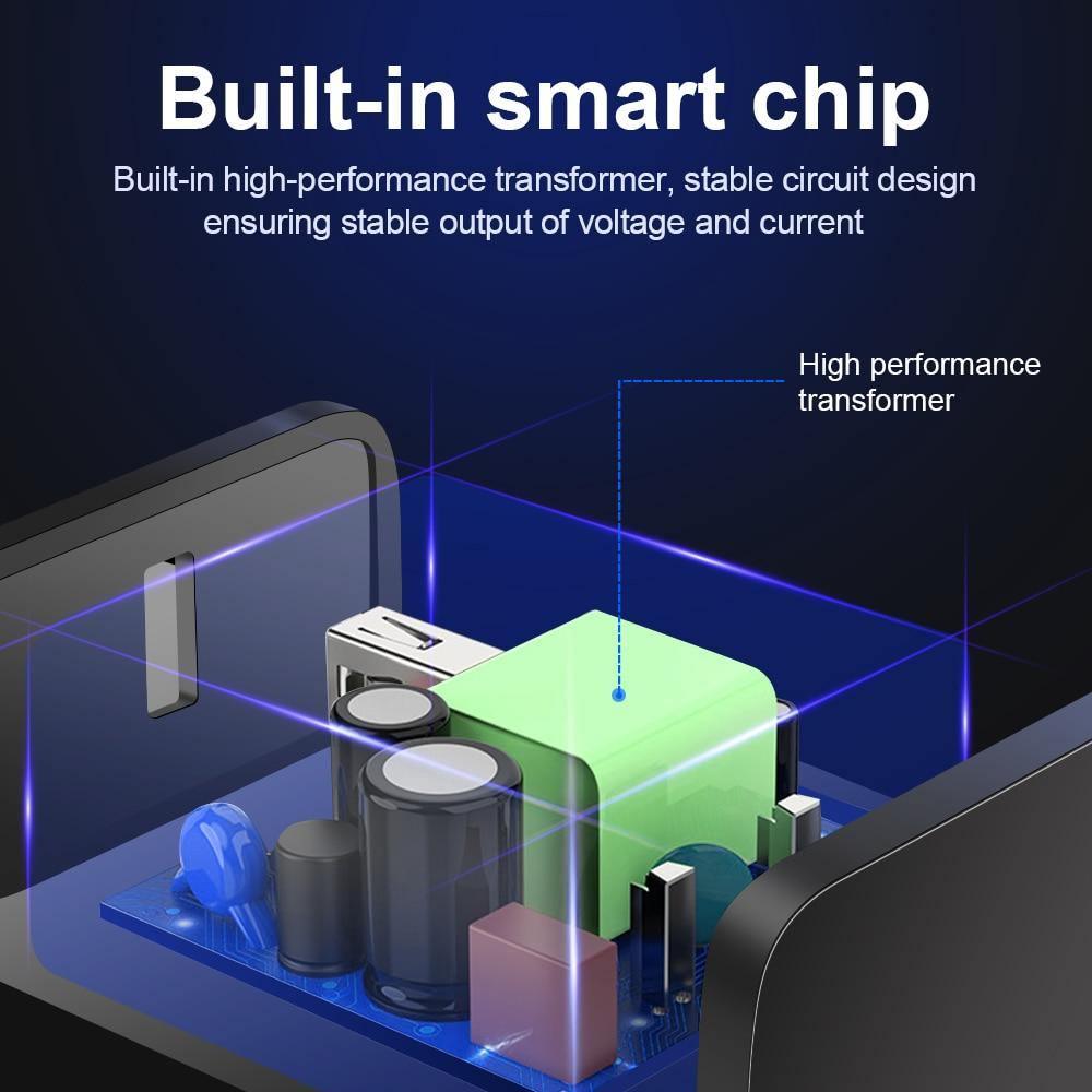 Black 3A Quick Charge 3.0 USB Charger EU Wall Mobile Phone Charger Adapter QC3.0 Fast Charging