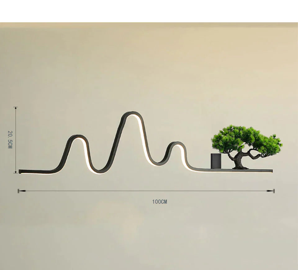 Élisa's IP65 Waterproof LED Wall Lamp - Modern Garden and Villa Landscape Plant Light