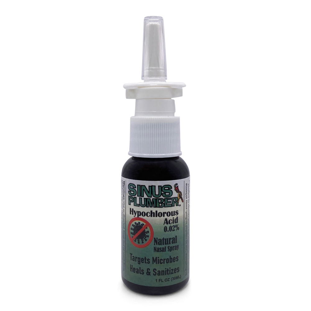 Sinus Plumber Hypochlorous Nasal Spray for Cold and Flu Prevention