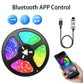 RGB Led Strip Light Bluetooth App Control 5V USB Led Tape Flexible Ribbon Diode Tape for TV Backlight Room Decoration