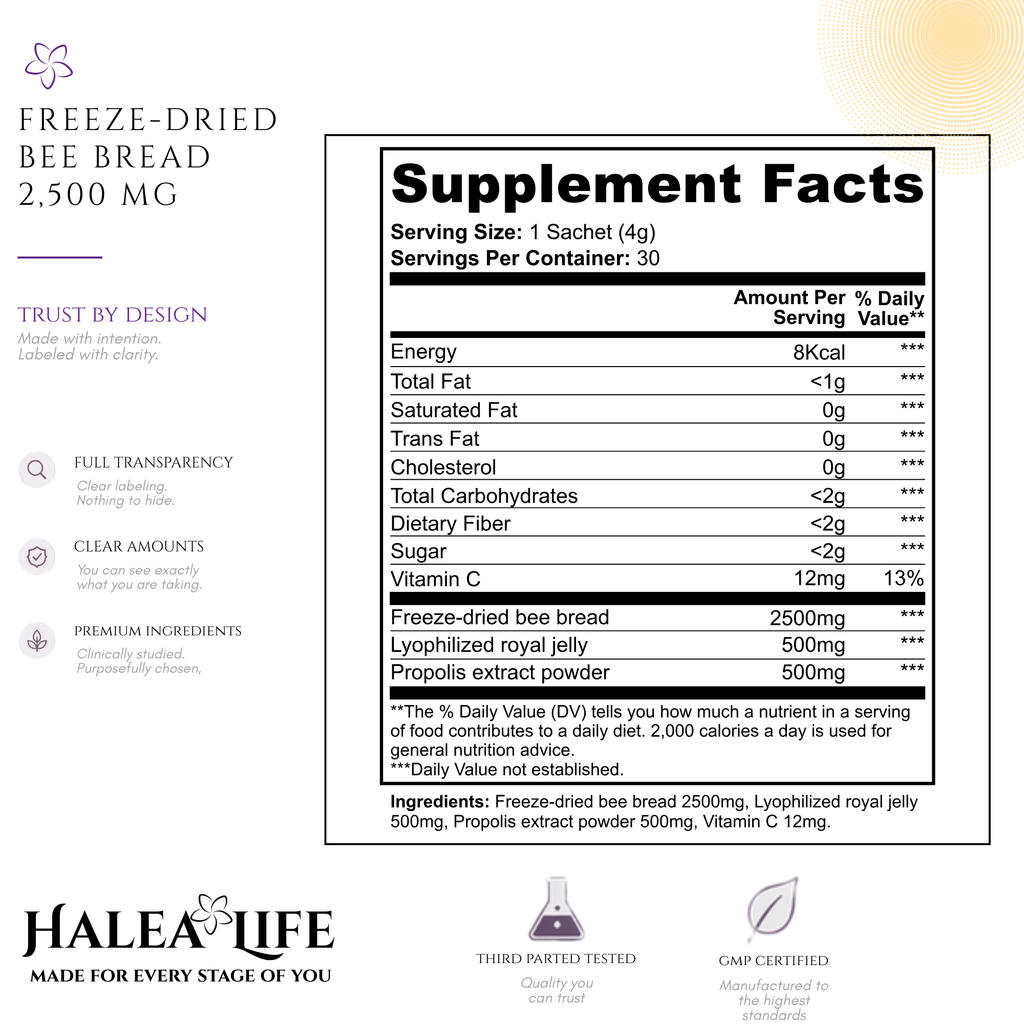 Bee Bread Powder 2,500 mg