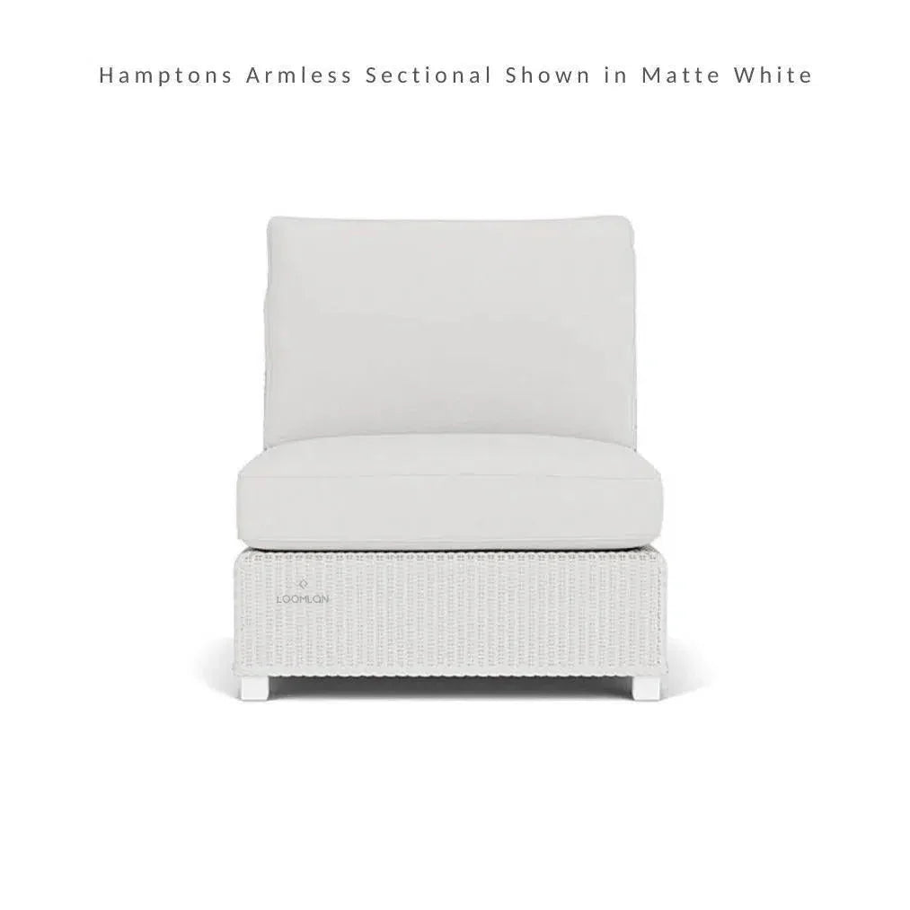 Hamptons Outdoor Wicker Sectional Sofa with Lounge Chair Set